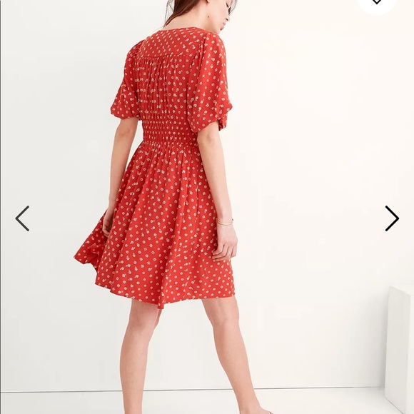 MADEWELL Sophia Mini Dress in Bandana Flower WITH Pockets! Size M - Picture 4 of 10